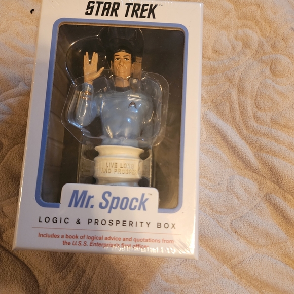 Blue and White Star Trek Mr. Spock Collectible Figure - Picture 1 of 5